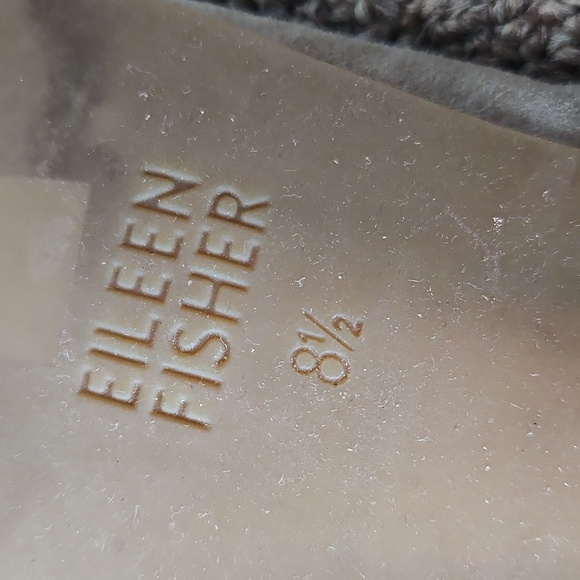 Eileen Fisher Winn Cerise Suede Pump Light Tan Sz 8.5 Womens - Picture 6 of 7